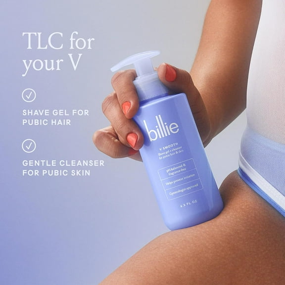 TRAHOO-- V Smooth - Shave Gel Cleanser for Pubic Hair & Skin - pH-Balanced - Fragrance-Free - Gynecologist-Approved - 6.5 oz.