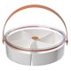 thumbnail image 1 of VERDANVERSE White Divided Snack Plate for Party and Family Use with Practical Multi Section Design, 1 of 7
