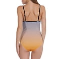 thumbnail image 3 of Womens Printed Backless Suspender Set Swimsuit Swimwear, 3 of 3