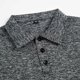 thumbnail image 5 of Playeras Elvqul Hombre Liso Gris Oscuro Casual Manga Corta Abotonada Solapa Gym, 5 of 9