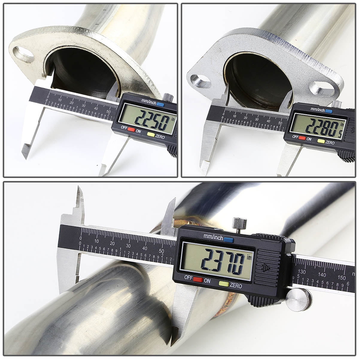 DNA Motoring For 2000-2003 Nissan Maxima A33 V6 Catback Exhaust System 4" Rolled Muffler Tip