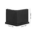 thumbnail image 2 of SHOWERORO 20Ud Protectores De Para Base De Muebles Plástico Resistente Con En L Negro, 2 of 6