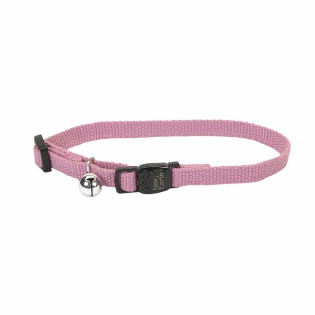 Collar para gatos Coastal Pet New Earth, color rosa ajustable con soja