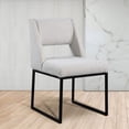 thumbnail image 2 of Meridian Furniture Jayce Cream Boucle Fabric Dining Chair, 2 of 6