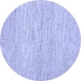 thumbnail image 1 of Ahgly Company Indoor Round Abstract Blue Contemporary Area Rugs, 6' Round, 1 of 4