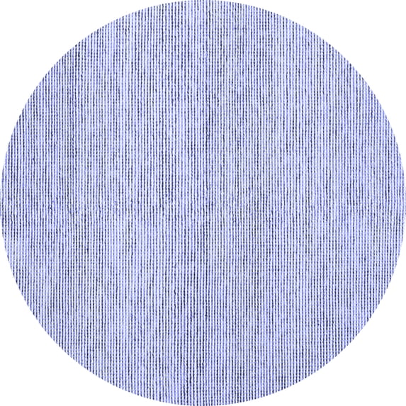 Ahgly Company Indoor Round Abstract Blue Contemporary Area Rugs, 6' Round