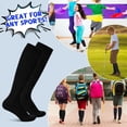 thumbnail image 5 of HEQUSIGNS 3 Pairs Kids Soccer Socks,Boys Girls Long Hockey Rugby Socks,Unisex Anti-slip Towel Bottom Football Socks for Children Aged 4-13 to Playing Sports, 5 of 7
