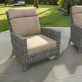 thumbnail image 6 of Covers & All Sunbrella High Back Chair Cushion Foam Seat and Polyfill Back UV Proof Chair Cushions, 6 of 7