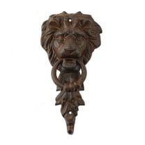 Cast Iron Metal Lion Head Front Door Knocker Vintage Gothic Style Home Decor