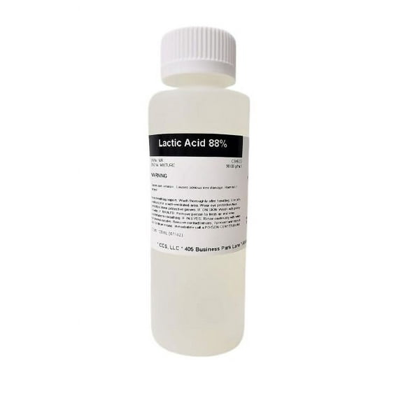 Lactic Acid 88% USP/NF Grade 500ml (16 fl oz) in Poly Bottle