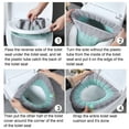 thumbnail image 6 of Happy Date Soft Bathroom Thicker Toilet Seat Cover Pad-Warmer Stretchable Fibers Easy Installation Cushioned Lid Covers, Comfortable and Washable Toilet Seat Cover Pads 17.32" x 14.17", 6 of 8
