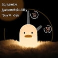 thumbnail image 4 of Lámpara de noche LED de pato con USB, de silicona, para dormir, con control táctil y temporizador, 4 of 5