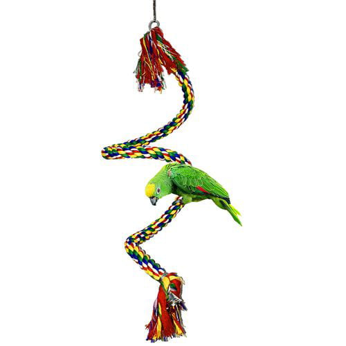 Free Shipping Jusney The Large Parrot Cage Toys 63 Inch Rope Bungee Climbing .. 