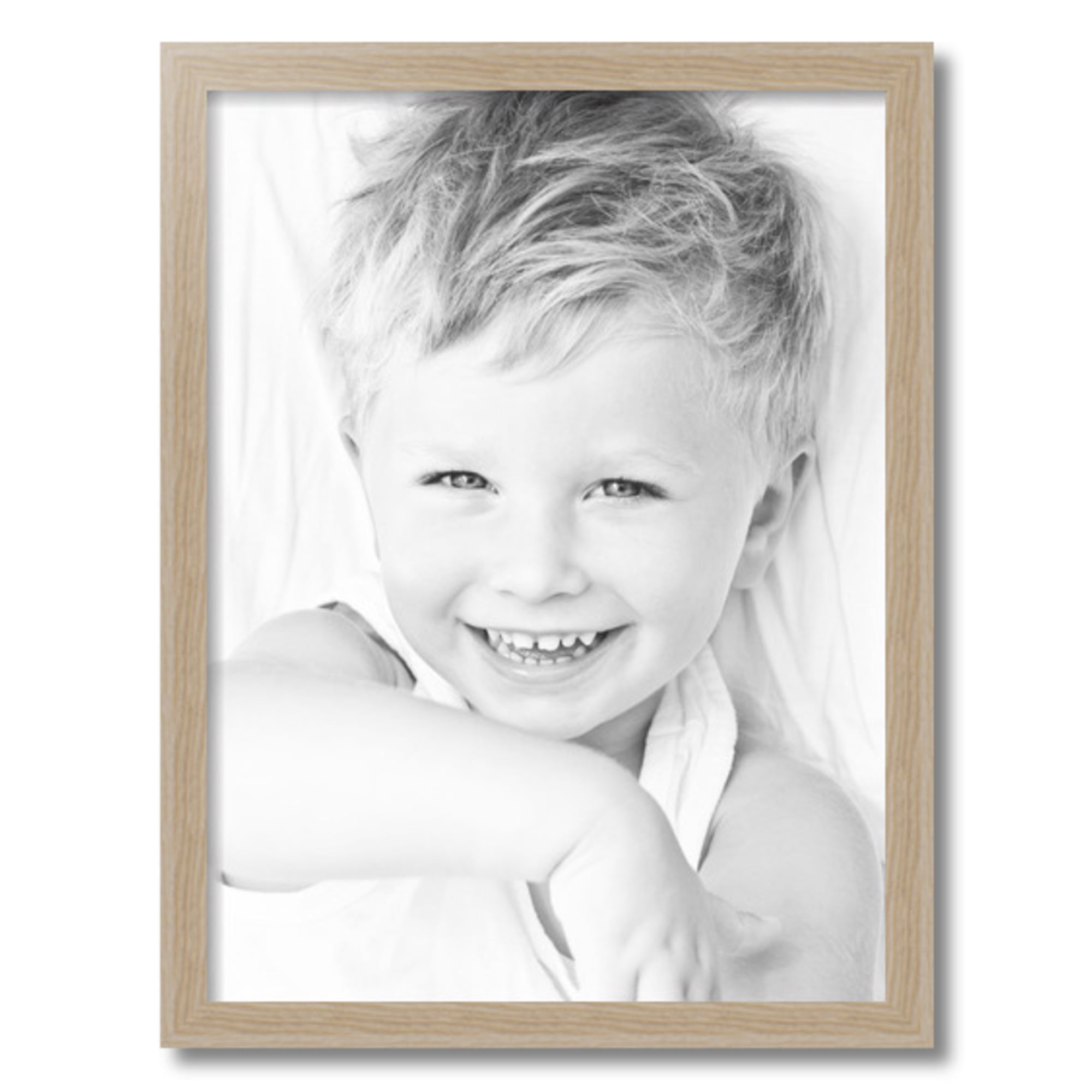 ArtToFrames 18" x 24" Natural Oak Picture Frame, 18x24 inch Brown MDF Poster Frame (WOM-4299), 1 Pack