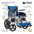 thumbnail image 3 of Silla De Ruedas Electrica 18 Medical Store Azul Medical Store SRE123MS, 3 of 7