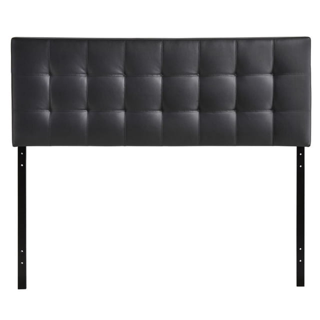 Modway Lily Tête de Lit Capitonnée en Similicuir et Bois Format Très Grand, Noir