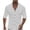 White, variant on Fjofpr Long Sleeve Shirts for Men Button Down Men's Solid Color Turndown Collar Button T-shirt Long Sleeved Cardigan Shirt