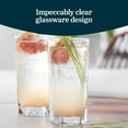 thumbnail image 4 of Libbey City Tumbler Glasses Set, 14.3 Oz Clear, Tall Drinking Glasses Set of 8, Thick, Square Glass Cups Set for Casual Dining and Daily Use, 4 of 6