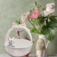 thumbnail image 2 of Ceramic Bunny Easter Basket Porcelain bunny bowls Tableware Desktop Party Supplies Flower Pot Egg Holder Candy Serving Bowls Holiday Gift, 4.72" x 4.72" x 5.31", 2 of 9