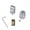 Silver, variant on Oasiva Aluminum USB 5Pin Soldering Type Male Plug Connector 5P USB Charging Plug DIY