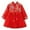 Red, variant on HNMKIU Warm Lined Chinese Hanfu Dress For Toddler Girls Embroidery Tang Suit New Year Performance Red,3-6 Months