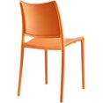 thumbnail image 3 of Modway Hipster Chaise Latérale de Salle à Manger Moderne en Plastique de 32 Pouces, Orange, 3 of 4