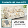 thumbnail image 3 of CHUNTIAN 2 Piece Chair Covers Printed Sofa Covers Couch Covers Washable Armchair Sofa Couch Slipcover Furniture Protector with Elastic Bottom for Living Room (Armchair, 20), Small, 3 of 5