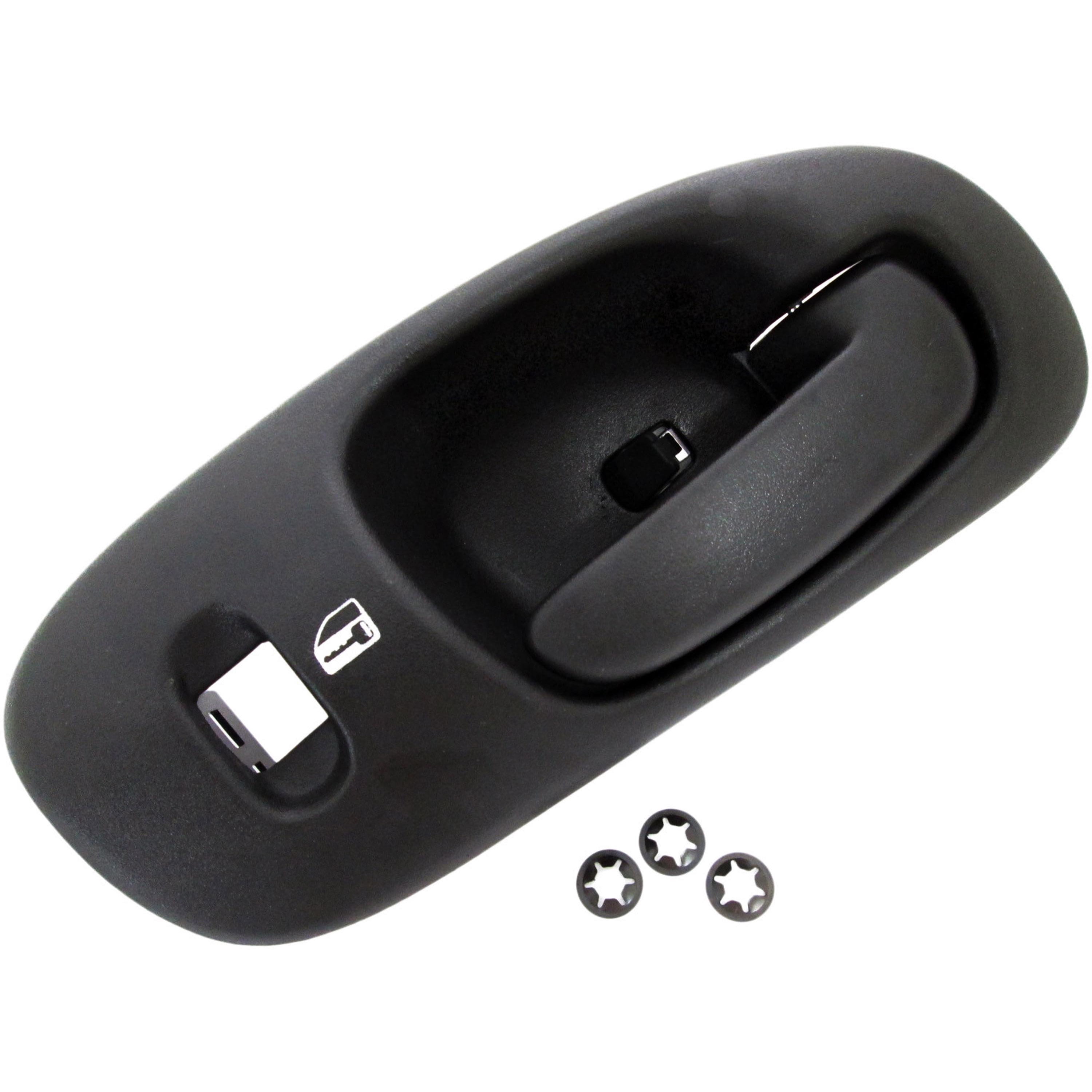 Dorman 82089 Front Passenger Side Interior Door Handle for Specific Dodge Models, Black; Textured
