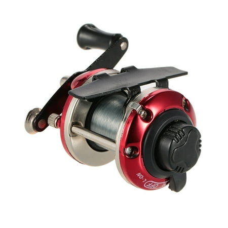 Right Hand Ice Fishing Reel Drum Reel Lightweight Small Compact Design Metal Construction for Saltwater Freshwater