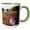 Green/White, variant on 3drose, Usa, Maine. the Bubbles and Jordan Pond in Autumn Colors, Acadia Np., 11oz Two-tone Red Mug