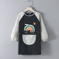 thumbnail image 1 of Delantal impermeable para niños, estudio de pintura, máscara para hombres y niñas, para comer, pintura, antiadherente, impresión para guarderías, invertida, 1 of 5