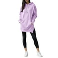 thumbnail image 2 of Womens Oversized Hoodies Sweatshirts Long Sleeve Pullover with Pocket Fall Winter Outfits Y2k Clothes M, 2 of 8
