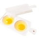 thumbnail image 4 of Injueey Olla para huevos, rejillas de plástico para microondas, herramientas de cocina de doble uso, bandeja multifuncional para huevos al vapor para Cocina y Comedor Como se muestra Injueey JJ6077-00, 4 of 6