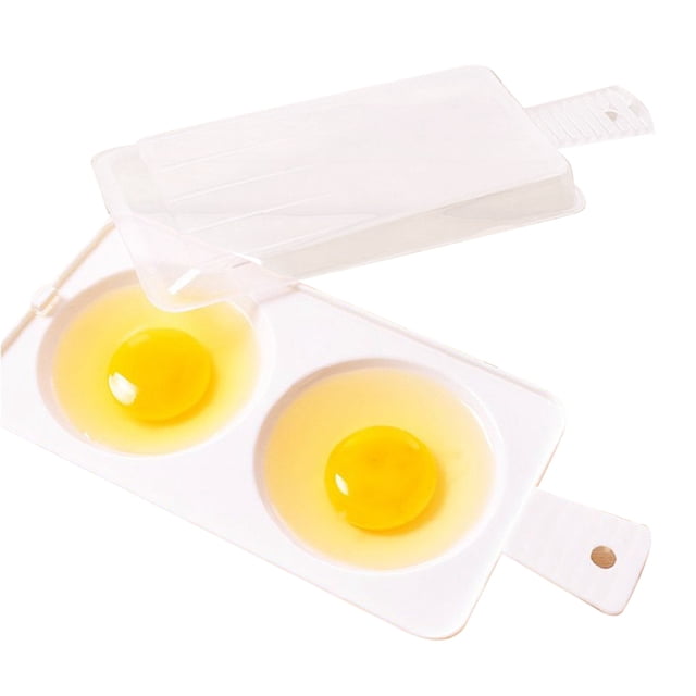 Hervidor de huevos de plástico Worallymy hervidor de huevos para microondas 2 huevos utensilios de cocina para cocinar huevos escalfados Worallymy JD720446301