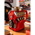 thumbnail image 2 of V6 Engine Resin Mug with Inner Liner, Personalized Mechanical Engine Punk Stainless Steel Cup, Gift for Car Enthusiasts and Collectors, 2 of 8
