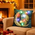 thumbnail image 4 of Euaioeiu LED Pillow Cushion with Lights, Ramadan Decor, Moon Star Lantern Pattern, Glowing Throw Pillow for Sofa Bed, 18x18 Inches, Polyester, Home Decor Gift for Festival Party, 4 of 6
