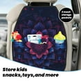thumbnail image 5 of Easygdp Bohemian Vintage Pattern Car Kick Mat Seat Cover 2 Pcs Anti-Kick Pockets Storage Mat Back Seat Cover Car Seat Protector, 5 of 8
