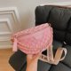 thumbnail image 5 of Bolso Bandolera Vintage Con Letras para Mujer Bolso Cintura Lona para Silla Montar (rosa), 5 of 9