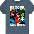 thumbnail image 3 of Marvel - Be Your Own Hero - Toddler And Youth Short Sleeve Graphic T-Shirt, 3 of 5