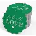 thumbnail image 4 of Inkdotpot Pack Of 50 Made With Love Text Favor Paper Tags Craft Real Silver Foil Hang Tags, 4 of 6