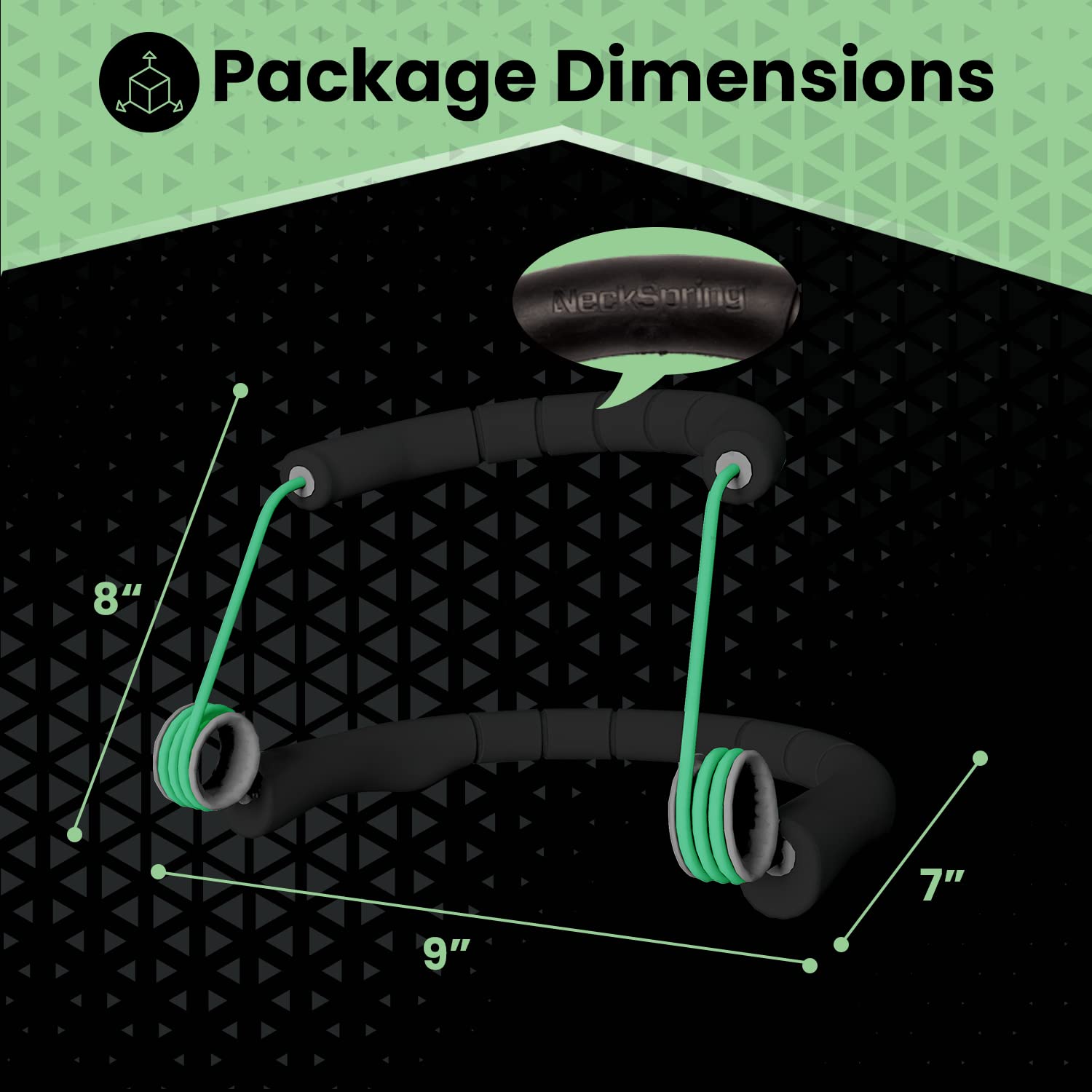 Portable Neck Strengthener by NeckSpring, Relieves Neck Pain, Restore Cervical Curvature, Improves posture; and Reverses Nerd Neck