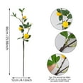 thumbnail image 2 of 5 Pcs Artificial Lemon Branches,25.98 Inch Faux Lemons Tree Decor, Faux Greenery Stems,Realistic Fake Lemons Picks,Fake Lemon Plant For Home,Dining Table Centerpieces,Wedding,Kitchen Decor,25.98 in, 2 of 4