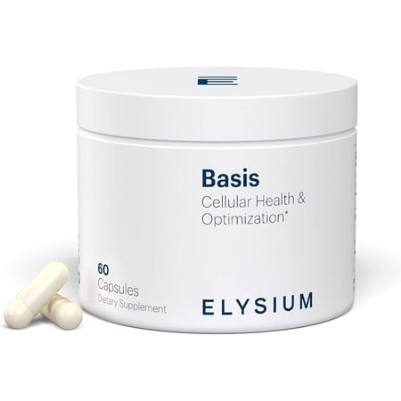 ELYSIUM Basis: NAD+ Supplement for Healthy Aging & Cellular Energy with 250mg  60 Capsules