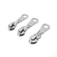 thumbnail image 4 of Goyunwell #5 Zipper Pulls Metal Silver Zipper Pulls Bulk 30pcs Zipper Slider Coil Zipper Pull Charms Nylon Zipper Pulls for Purse Handbag Making Craft Sewing, 4 of 5