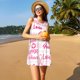 thumbnail image 3 of Fotbe Breast Cancer Ribbons Awareness Vestido de Verano sin Mangas para Mujer – Vestido Midi Línea A, Estilo Camiseta Floral, Vestido Playero Casual y Fluido, 3 of 7