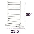 thumbnail image 4 of Warmrails Hyde Park Towel Warmer, Height 38 inch x Width 23.6 inch, NIckel Finish - Model WHS, 4 of 4