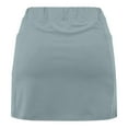 thumbnail image 5 of ZQGJB Tennis Skirts for Women Plus Size Athletic Golf Skorts Tummy Control Activewear Outfits Solid Mini Summer Y2K Workout Running Bottoming Shorts with Pockets Light Blue#01 XXXL, 5 of 6