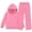 j-249Pink68, variant on HAYIMI Cozy Hoodie Sweatpants Set For Kids Hooded Sweatshirt And Jogger Tracksuit In Mid/Big Kids Sizes Boys And Girls Casual Athleisure Outfit Sets For School Or Play Breathable Clothes Sets