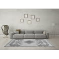 thumbnail image 3 of Ahgly Company Indoor Square Abstract Gray Modern Area Rugs, 6' Square, 3 of 4