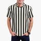 thumbnail image 1 of Fotbe Black And White Thick Stripes Camiseta Polo de Golf para Hombre con Estampado – Camisa Deportiva Transpirable con Cuello Abotonado-Small, 1 of 6